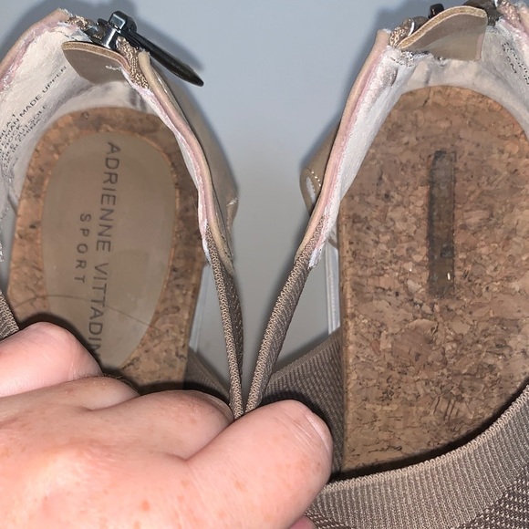 Adrienne Vittadini Charla Tan Cork Sandals 9.5 - Picture 3 of 8